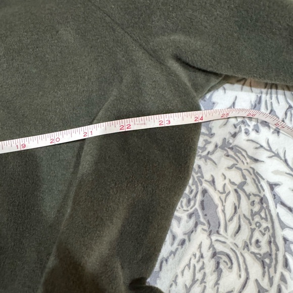 Vintage Armani Collezioni olive / army Green Belted Coat size 16 - Picture 6 of 9